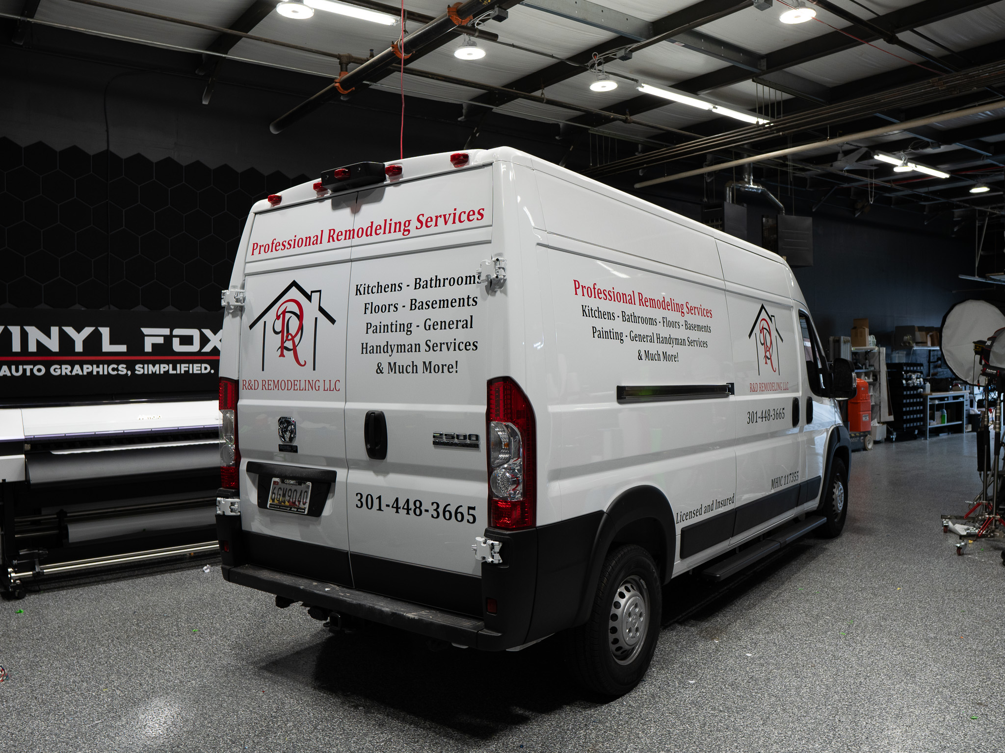 AFTER: Fully wrapped box truck with company graphics